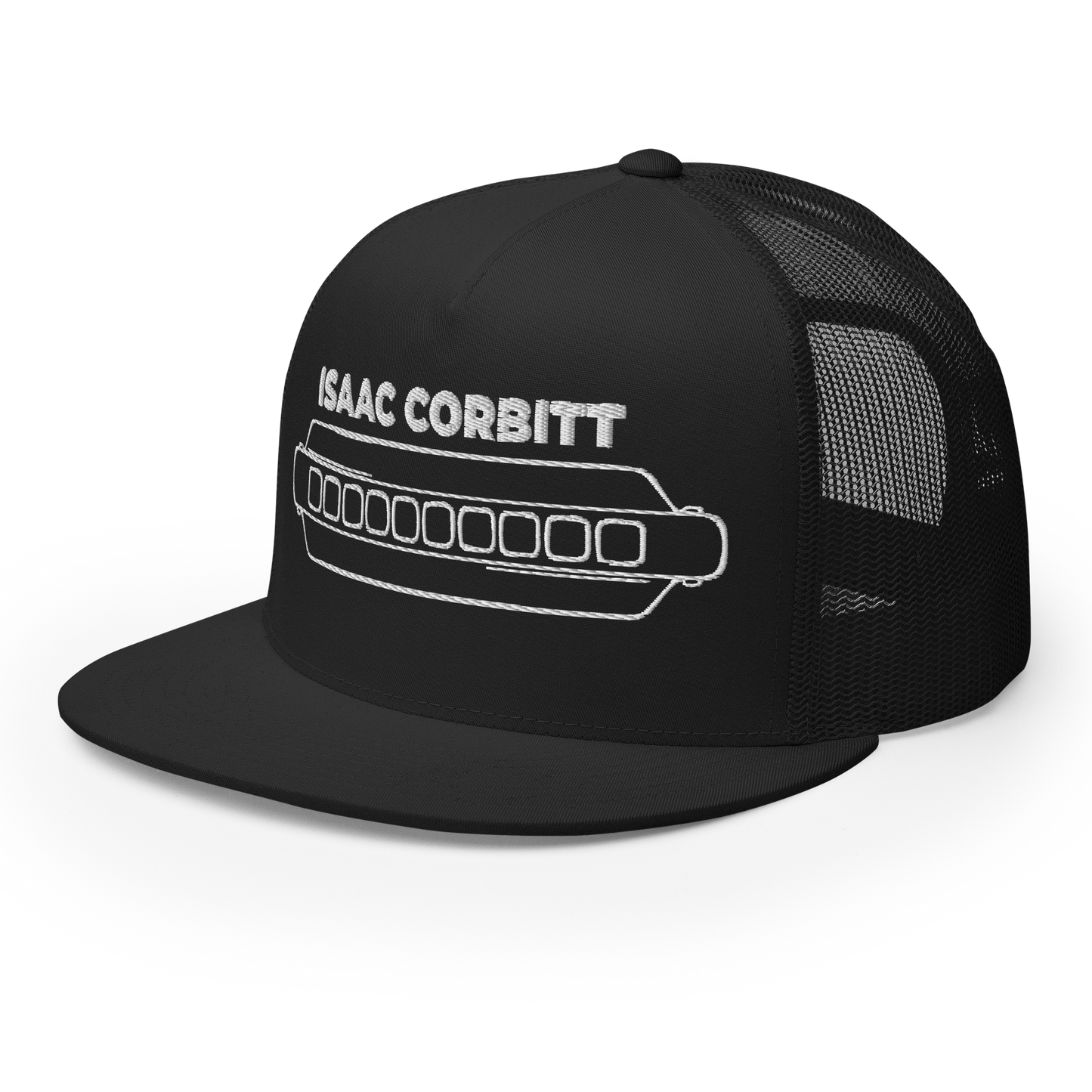 Isaac Corbitt Harmonica Embroidered Trucker Cap