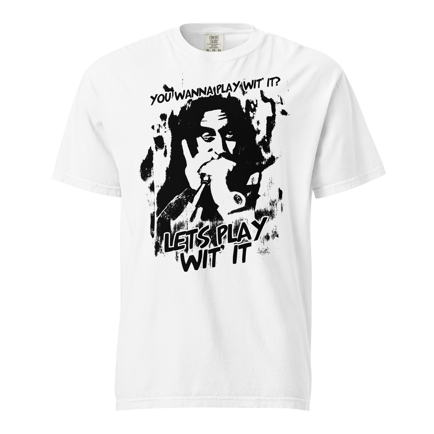 Let's Play Wit' It - Black on White - Comfort Colors T-Shirt