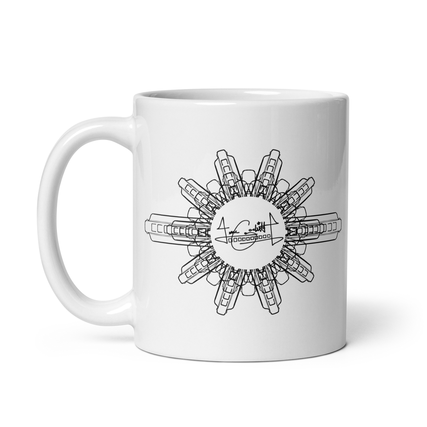 Harmonica Mandala 11oz coffee cup