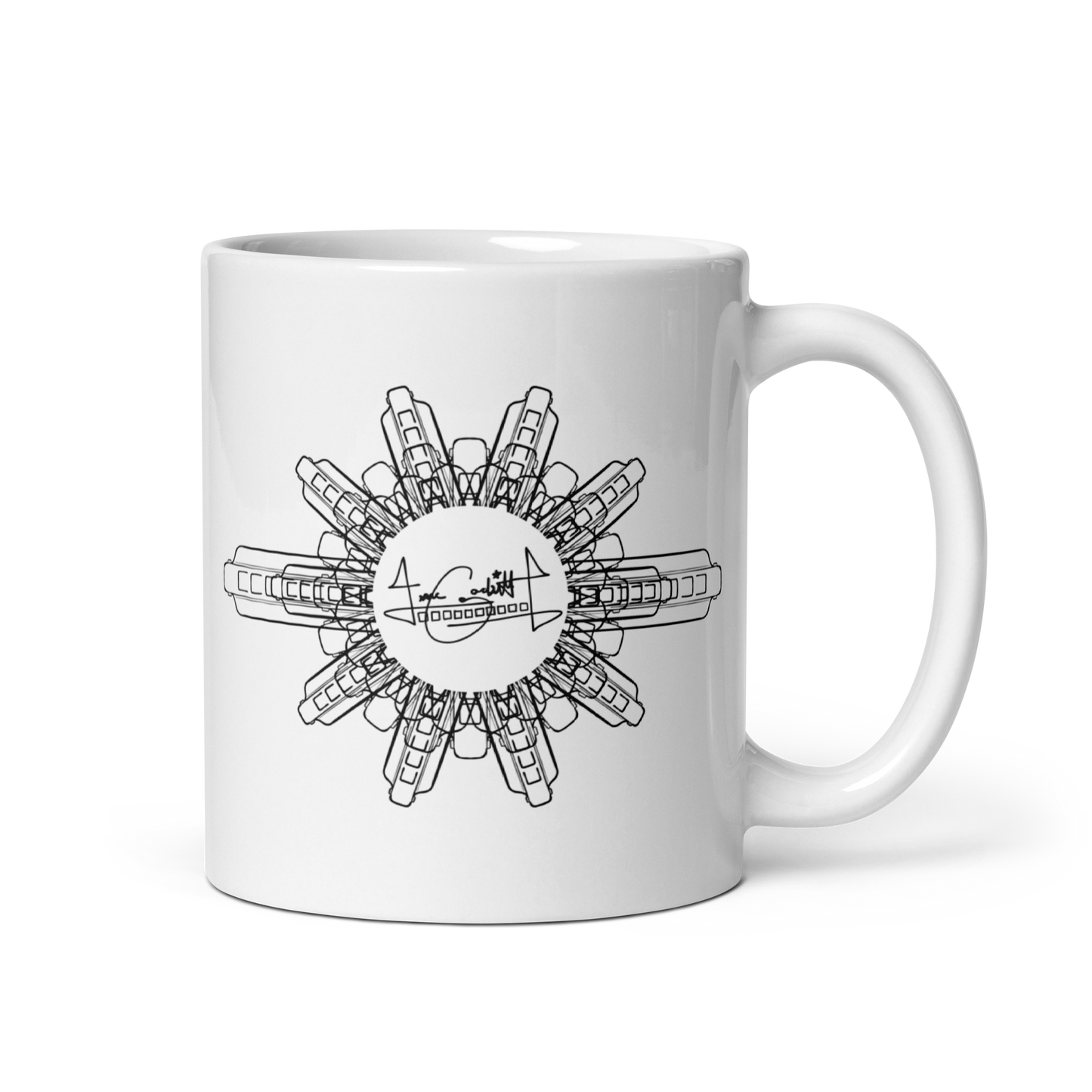 Harmonica Mandala 11oz coffee cup