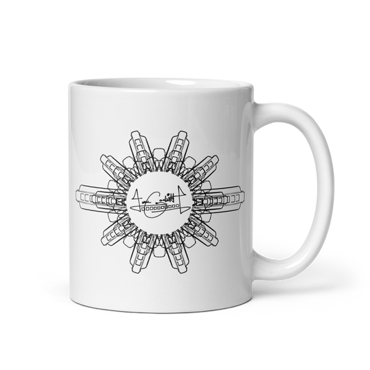 Harmonica Mandala 11oz coffee cup